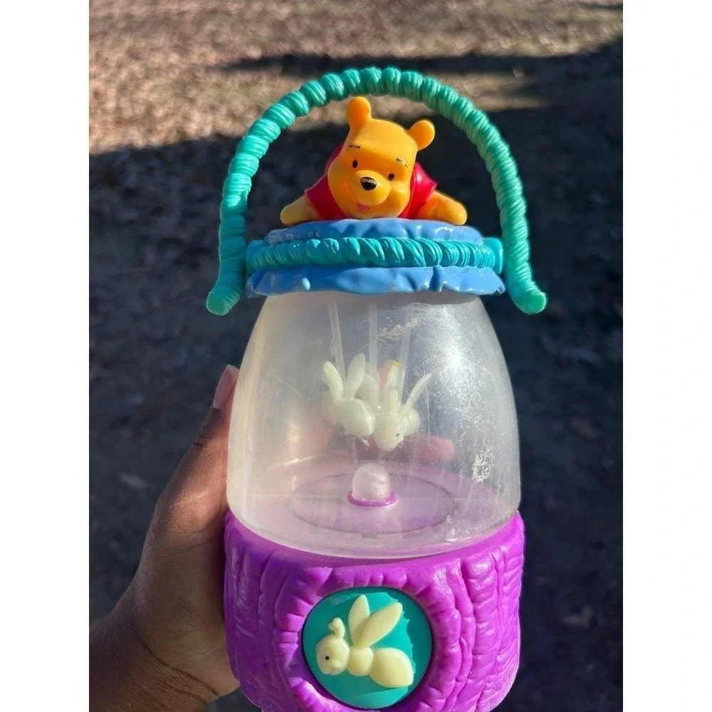 Mattel Winnie the Pooh Firefly Lantern Toy Disneyana Vintage 90s animated tested